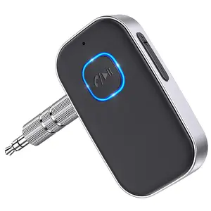 Car BT Receiver, Noise Cancelling 3.5mm AUX BT Automotive Car Adapter, Wireless Audio Receiver for Home Stereo/Wired Headsets, Hands-Free Calling, Bluetooth