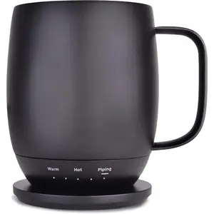 - Temperature-Controlled, Self-Heating Coffee Mug (Black - 14 oz.)