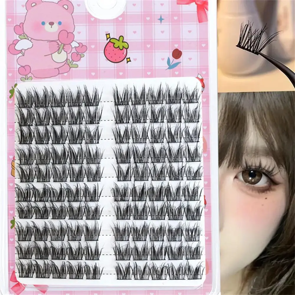 Chaotic Eyelash Clusters, DIY Lash Clusters, Reusable Natural Daily Look Eyelash Extensions, Self Grafting Curl Eyelashes, Eye Makeup Enhancement Synthetic False Eyelashes, Cosmetic, Reusable Faux Lashes, Soft Cluster Eyelashes, Lightweight