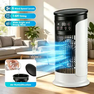 New cross-border air cooler for home use, desktop USB fan, office spray mini air conditioner fan, portable cooling device