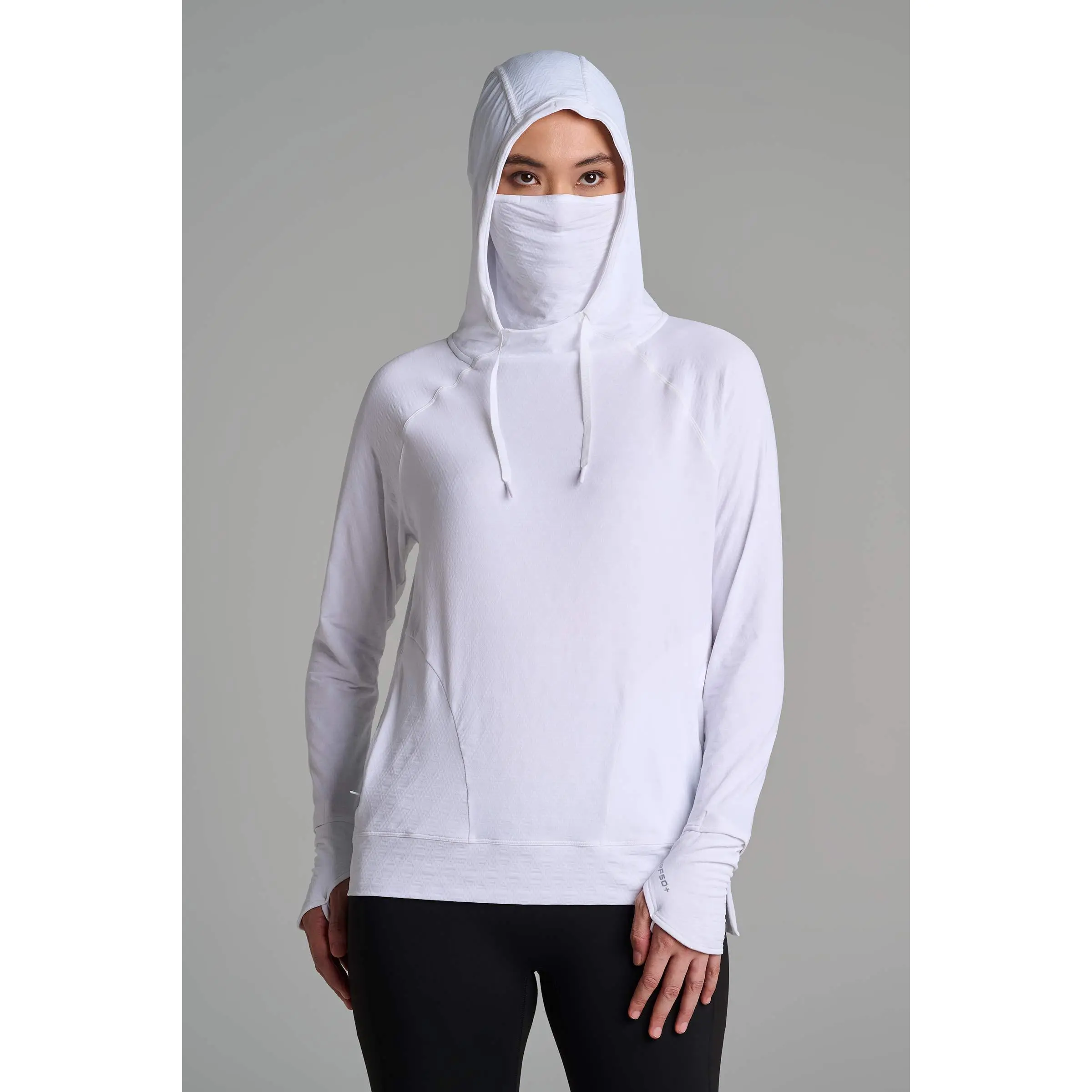 Arabella | Women's Hoodie | White Diamond Jacquard