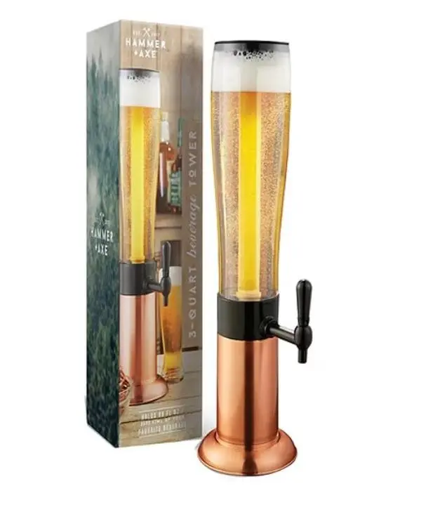 Hammer + Axe Beer Tower Drink Dispenser