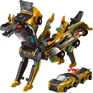 Crash & Combine! 2 Cars Transform into a Pegasus Dragon Toy
