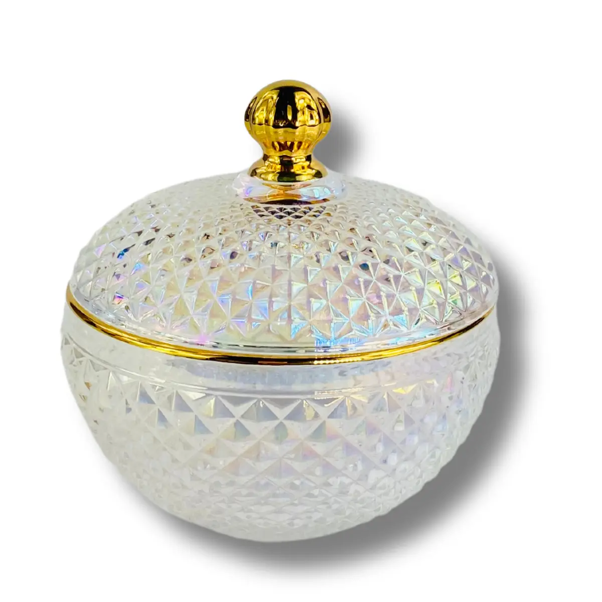 10 Oz Large Vanity Iridescent Candle Vessel