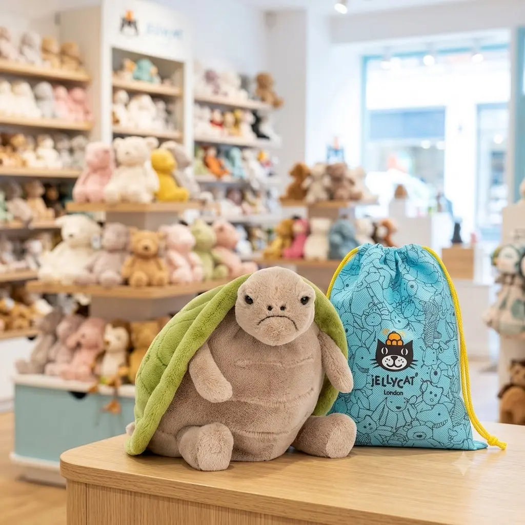 Jellycat Timmy Turtle Plush Toy – Soft & Cuddly Stuffed Animal, Cute Turtle Gift for Kids & Adults