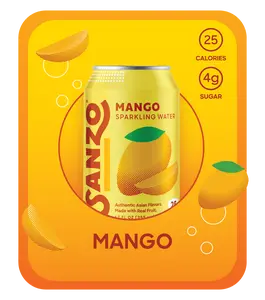 Mango (Alphonso) Sparkling Water | 12-Pack Mango (Alphonso) Sparkling Water | 12-Pack