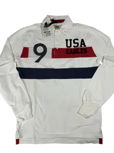 USA Canterbury White Rugby Polo Shirt