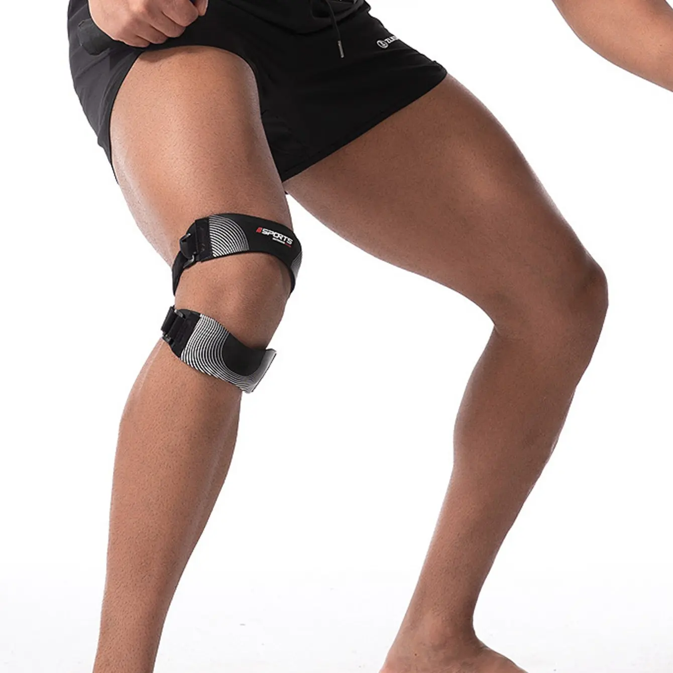 Adjustable Patella Stabilizer Knee Brace Support for Running & Sports, Patellar Knee Brace, Outdoor Basketball Compression Guard, Athletic Knee Brace, Knee Brace Stabilizers, Durable Protection Gear for Athletes