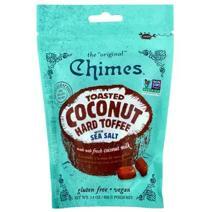 Chimes Toasted Coconut Hard Toffee with Sea Salt, 3.5 oz (100 g)