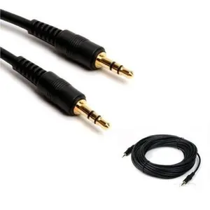 5ft 3.5mm Audio Cable Male to Male Stereo Aux Headphone Car Cord Adapter GOLD