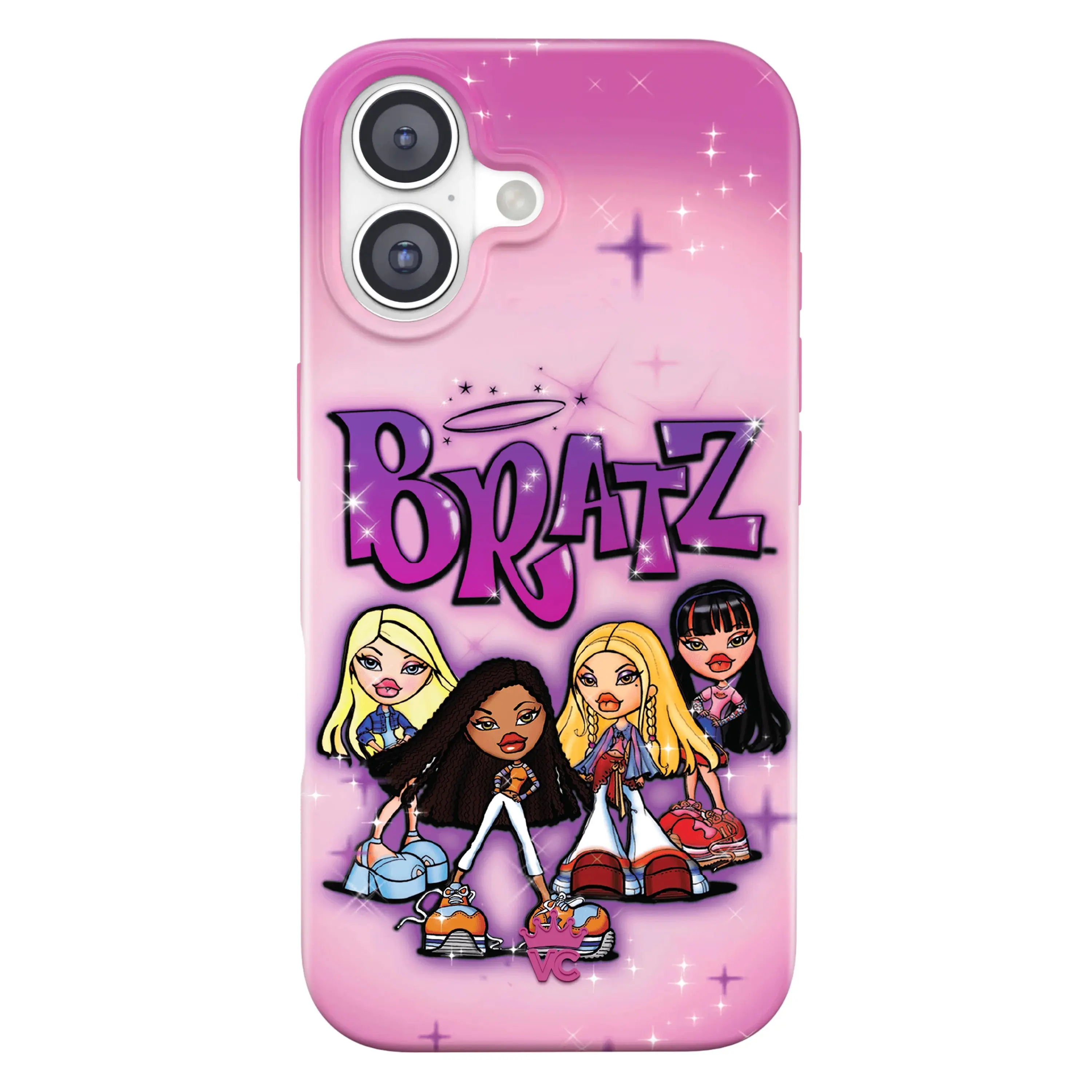 Velvet Caviar Bratz Airbrush Angelz iPhone Smartphone Case - MagSafe-Compatible, Shockproof Handheld Cellphone Cover for Wireless Devices