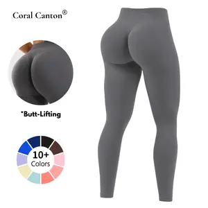 Coral Canton High Waisted Seamless Sports  Leggings for Women Tummy Control Compression Workout Pants with Scrunch Butt No Front Seam Buttery Soft Yoga Gym Leggings Sculpting Fit All Season Activewear SummerVibes,summerwins