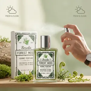 Men's Fresh Forest Cologne, Woody Fragrance, Gentle and Long-Lasting, Charismatic Male Perfume, 2 Bottles Pack, Mild and Subtle Scent