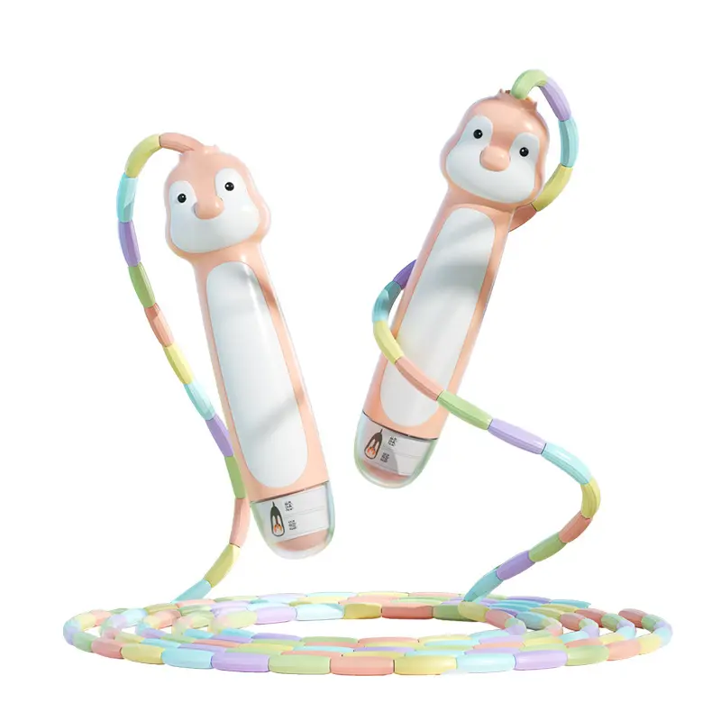 Kids PVC Jump Rope - Beginner-Friendly, Adjustable Length, Custom Name Label, Snap Locking, Rubber Grip Handle, PVC-Nylon Construction Smart Jump Rope Pvc Jump Rope