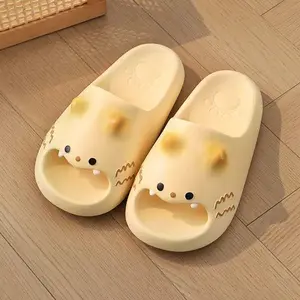 Cute Cartoon Cat Paw Slippers, New Style, Thick Sole, Home Wear, Shower Wear, Non-Slip Couple Slippers