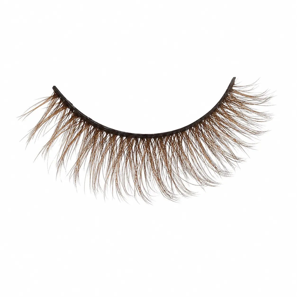 Brown Faux Strip Eyelashes Style 25