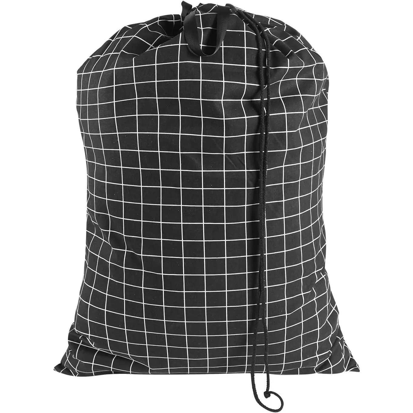 Heavy Duty Laundry Drawstring Bag with Strap, 28 x 40 Inches Travel Dirty Clothes Bag for Laundromat and Household, 6 Color