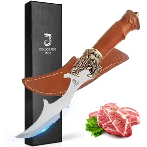 Dragon Riot Kitchen Meat Cleaver Knife, Professional Butcher Knives Kitchen for Meat  Vegetable Slicing - Premium Steel, Leather Sheath, Ideal Gift