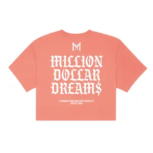 ‘M$D BRAND’ CROP TOP (PEACH)
