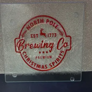 Glass Cutting Board for Kitchen, Charcuterie Board, Non-Slip Surface