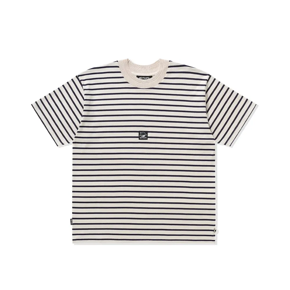 POP MART Hirono Living Wild-Voyager Striped Tee clothes