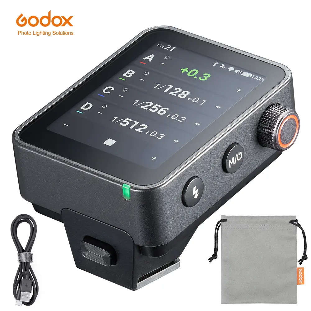 Godox X3Pro Wireless Trigger Flash with Touch Screen, TTL 2.4G Wireless Transmitter, Studio Light Flash Touch Screen Trigger, Built-in Lithium Battery, Suitable for Canon, Sony, Nikon