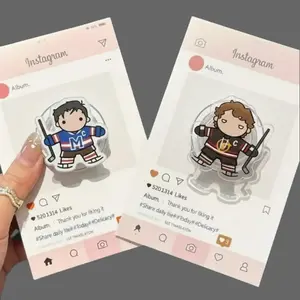 Shane and Ilya Theme Phone Grip Cartoon Style Magnetic Phone Holder Strong Grip Phone Stand Kindle E-Reader Holder Unique Gift Idea