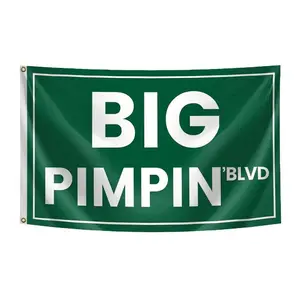 Big Pimpinblvd Funny Quote 3x5 Feet Flag Banner