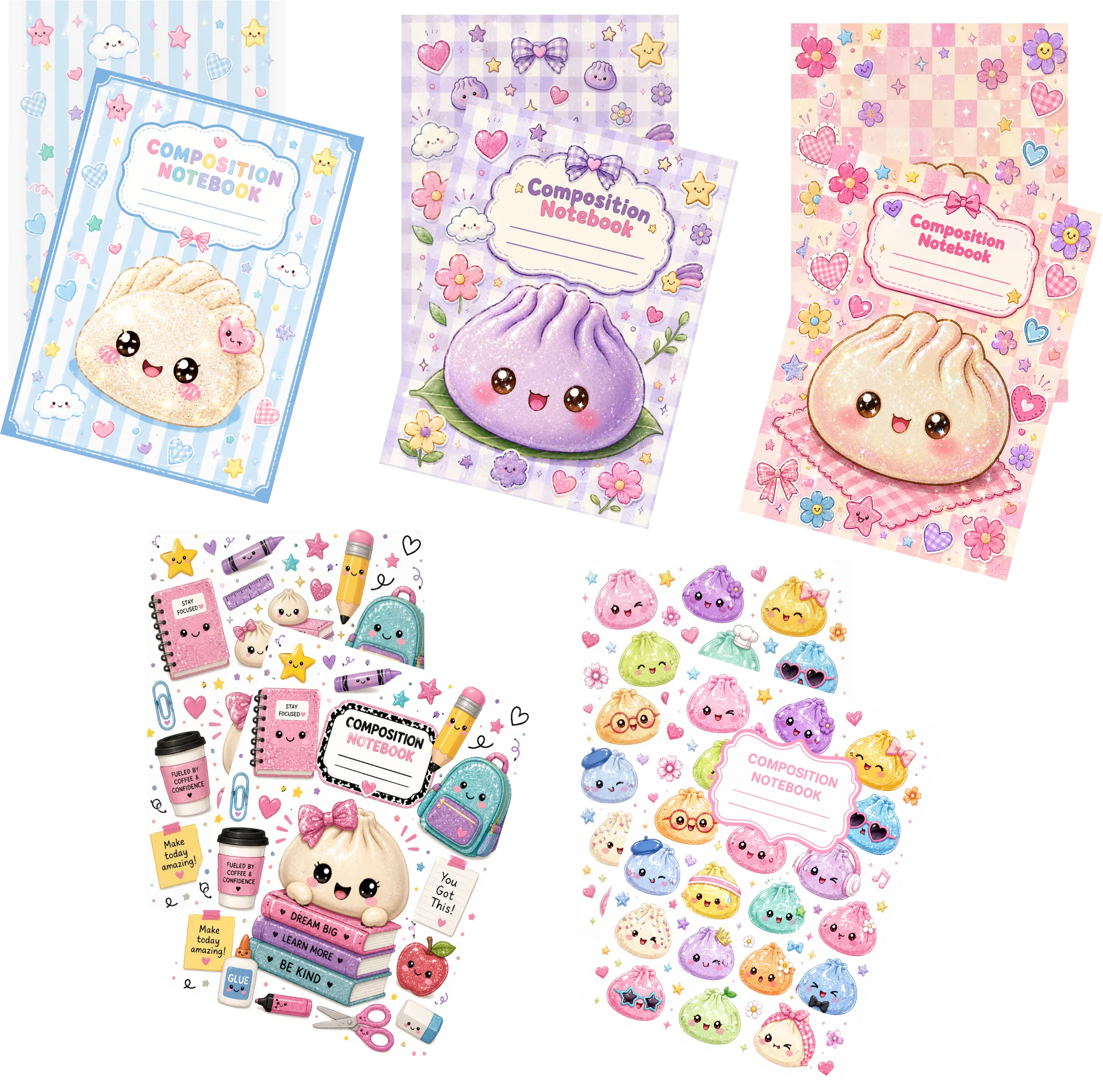 Notebook Cover- Bundle of 5