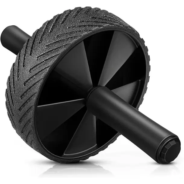 Ab Roller Wheel - Ab Workout Equipment for Difficult Abdominal & Core Strength Training, Home Gym Fitness Equipment, Exercise Wheel for Men Women (Black)