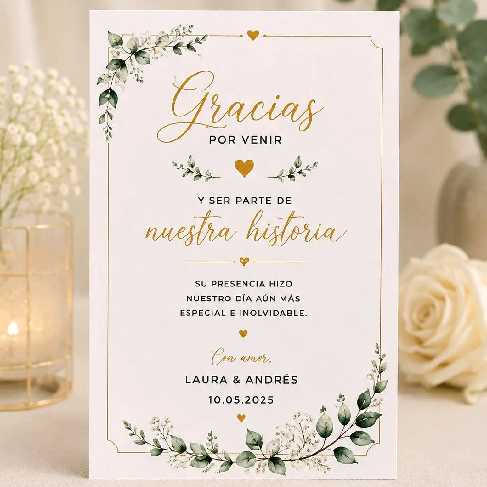 Personalized Thank You Cards for Weddings, Baby Showers, Quinceañeras & Events