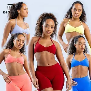 BIGWIG Impact Sports Set for Women - High-end Original Single  Seamless Sculpt Fit Strappy Back High-Waisted Bottoms Ultra-Flattering Activewear Look Breathable Outfits Sporty Style Clothes - Womenswear