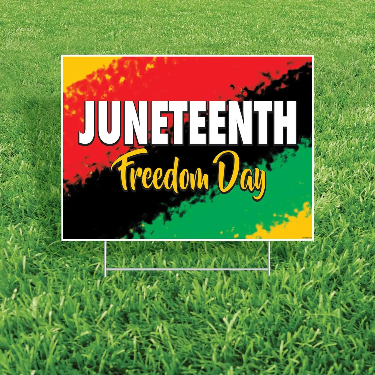 19 1/2" x 13" Juneteenth Yard Sign