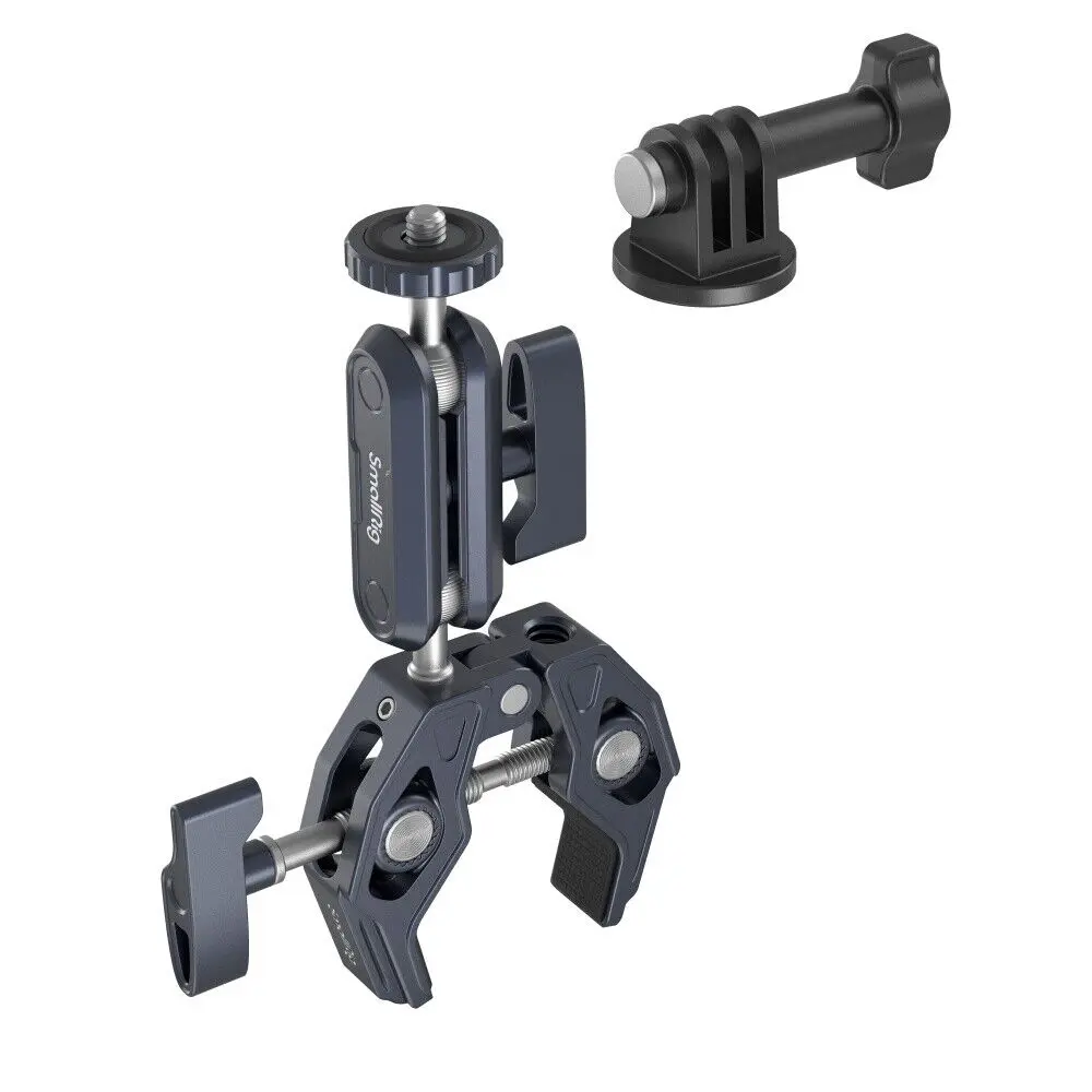 SmallRig Super Clamp Ballhead Magic Arm - Camera Accessories for Action Camera, DSLR, Filming Setup with Greater Sturdiness-3757B