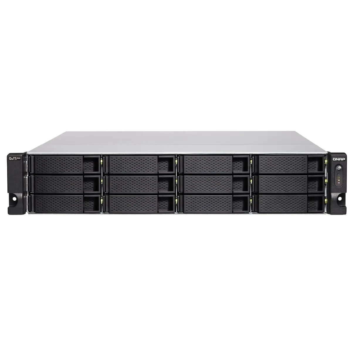 QNAP TS-h1886XU-RP R2 2U 18-Bay Rackmount NAS Enclosure - 10gbe Connectivity, 10gbe SFP+ SmartNIC, 12 SATA 6gb/s Drive-Bays, 2.5gbe Ports, 6 SATA 6gb/s SSD Slots, Cost-Effective Nas Solution, Rdma Support, Virtual Host, Dual Redundant Power Supply