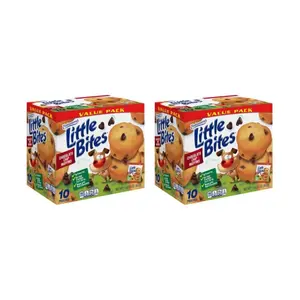 Entenmann's Little Bites Chocolate Chip Mini Muffins, 2 pack (20 pouches total)