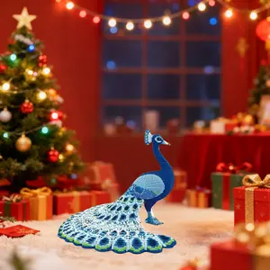 Peacock 3D Puzzle Building Block Creative Decoration, Animal Shape Puzzle, Holiday Puzzle Blocks, Perfect Gift for Birthday Halloween Valentine Christmas New Year Party Decorations