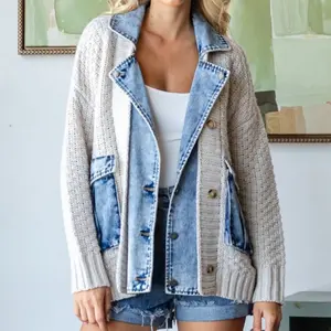 Knit Denim Jacket