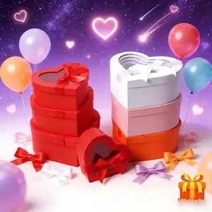 Perfect for Gifts! 4-Piece Heart Boxes Valentine’s & Mother’s Day Must🎁