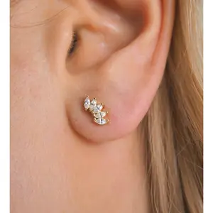 Riley Studs | Gold