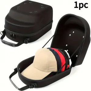 12.99 Inch Men's EVA Hat Storage Bag,  Cap Storage Bag, Portable EVA  Cap Storage Bag
