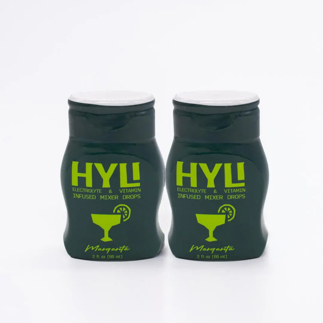 Hyli Margarita Mixer Drops 2-Pack - Electrolyte & Vitamin Infused - Zero Calories, Zero Sugar, All Natural Ingredients