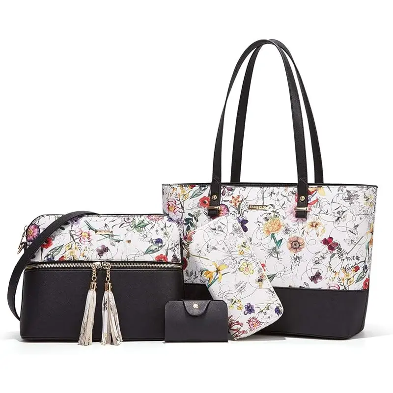 Black&beige Flower-c