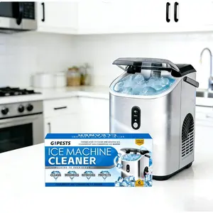 Ice Machine Cleaner Maker Descaler - 24 ACTIVE Clean Tablets Compatible with Frigidaire, Opal, GE Profile, Kitchenaid, Nickel Safe Scale Remover for Countertop, Nugget Ice Makers Bulk 1 Year Supply