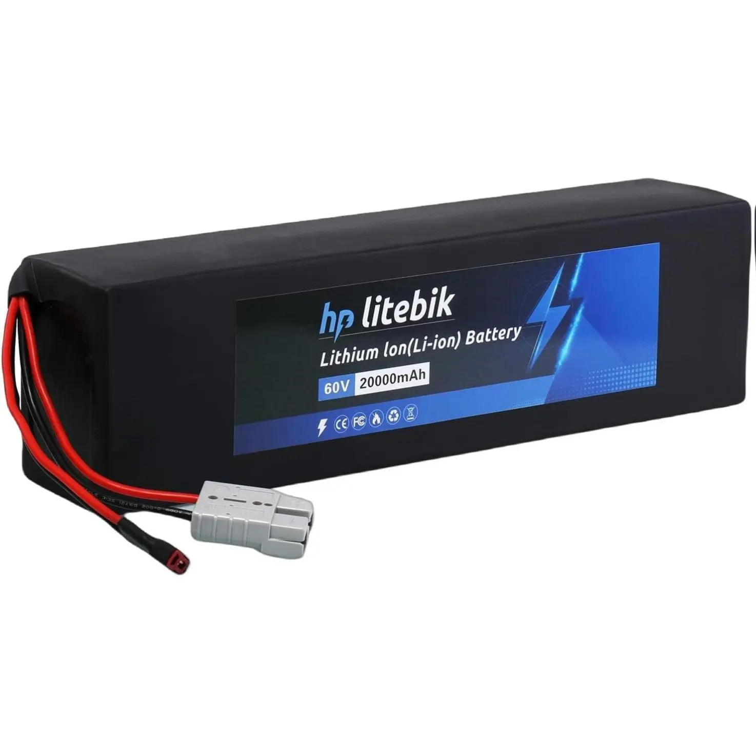 60V 20Ah Durable Lithium Replacement Battery Pack with Built-in 30A BMS, Easy Maintenance, Up to 1800W Rechargeable Component for Automotive & Motorcycle Car Battery Repair Tools