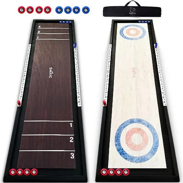 2-in-1 Shuffleboard and Curling Game 2-in-1 Shuffleboard and Curling Game