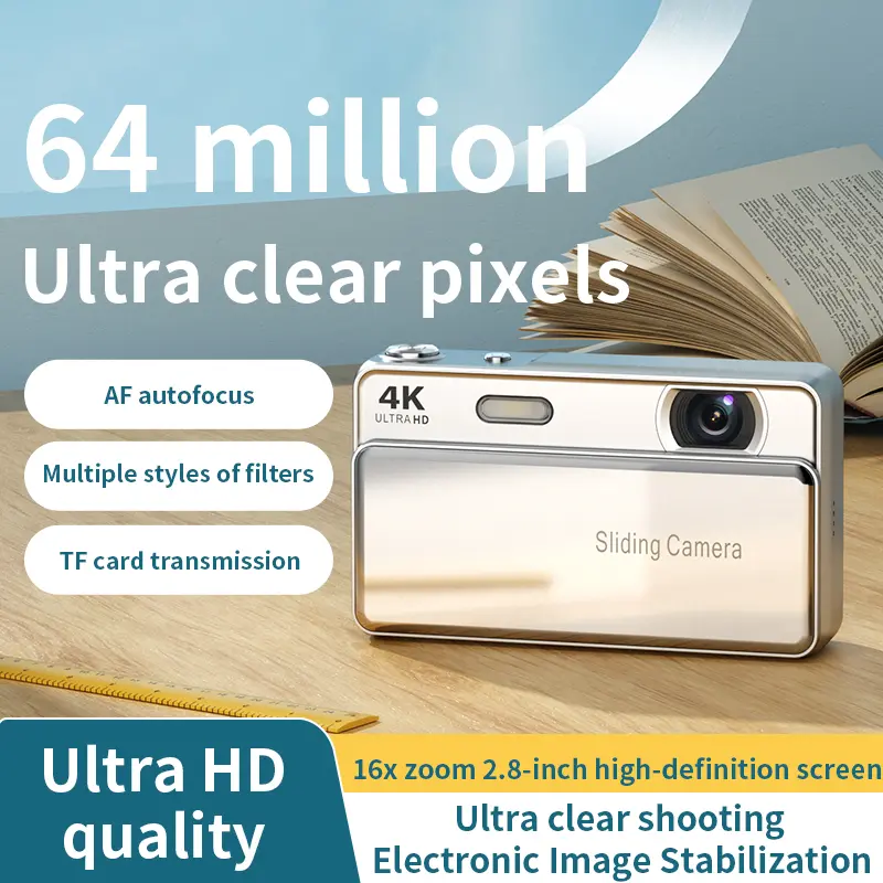 2.8 Inch Sliding Portable Digital Camera for Beginners, Students & Teens, Digital Camera with 32GB Memory Card and Lanyard, Ideal Back to School Gift tiktokshopbacktoschool