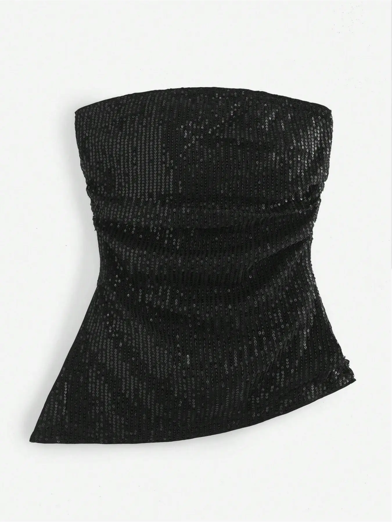 Women's Sequin Embellished Bodycon Strapless Tube Top, Fashionable and Sexy Style for Concerts, Parties and Clubs