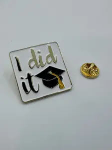 "I Did It" Graduation Enamel Pin