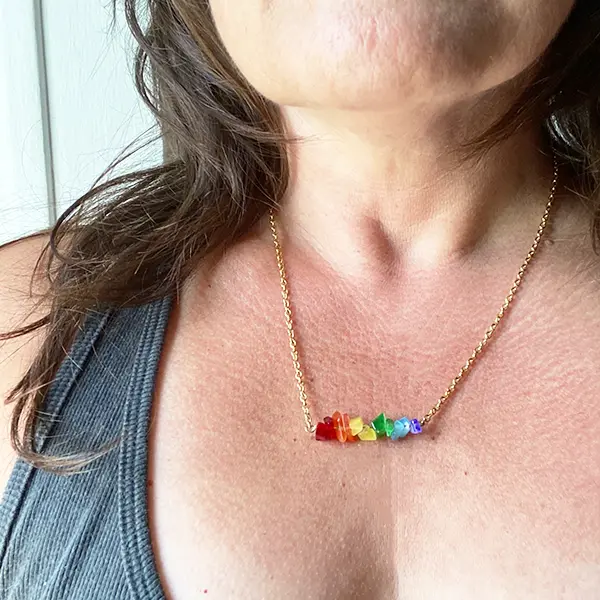 PRIDE Necklace Collection | LGBTQIA Necklace Collection | Gay PRIDE Necklaces | TRANS Pride Necklace Collection | Sterling Silver Necklace |Gold Necklace